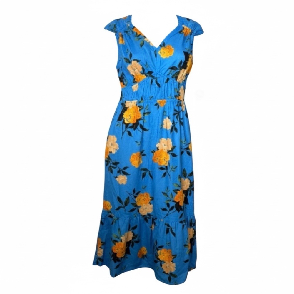 Time and Tru Women's V-Neck Midi Dress, Size XL